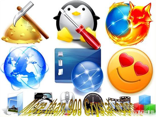 Crystal icons