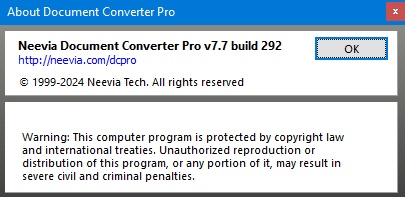 Neevia Document Converter Pro