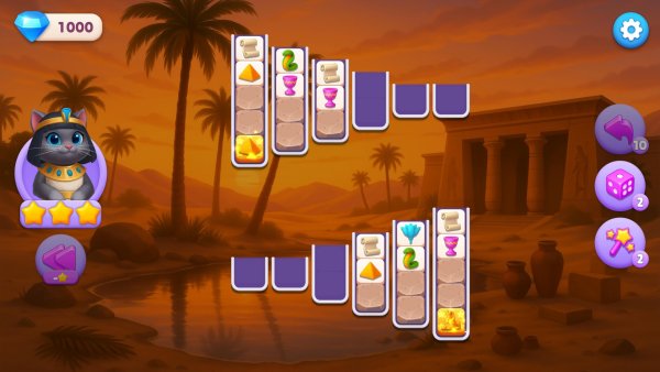 Sort Pawzzle: Paws of Pharaoh